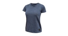 SENSOR MERINO LITE dámské triko krátký rukáv mottled blue