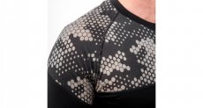 Sensor Merino Impress pánské tričko krátký rukáv černá/honeycomb