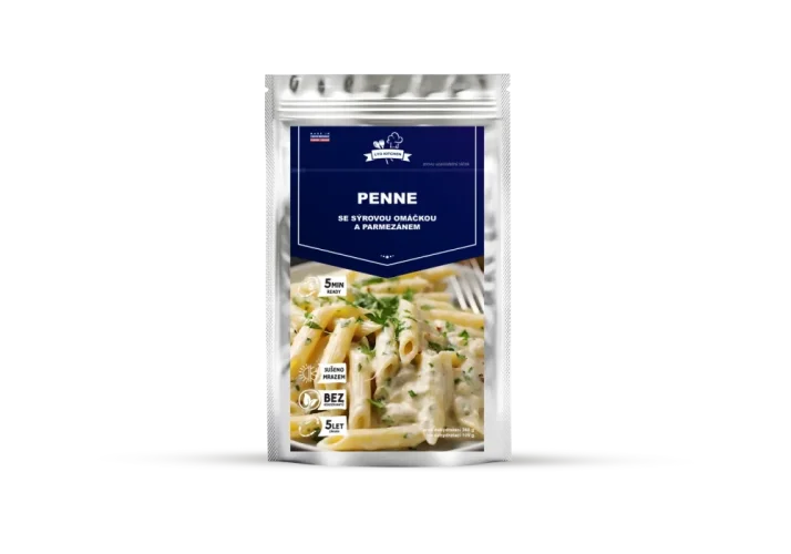 FDC Penne so syrovou omáčkou a parmezánom, lyofilizované