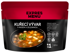 Expres menu Kuřecí vývar s masem a zeleninou 1 porce 330g