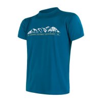 Sensor Coolmax Fresh PT Mountains pánské tričko krátký rukáv, safír
