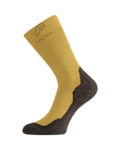 Lasting WHI merino ponožky, hořčicová