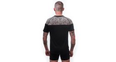 Sensor Merino Impress pánské tričko krátký rukáv černá/skulls