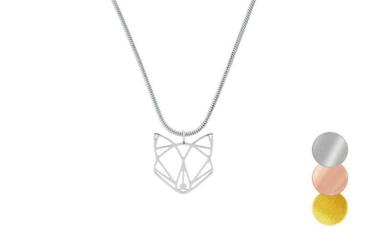 BeWooden řetízek nerez ocel liška