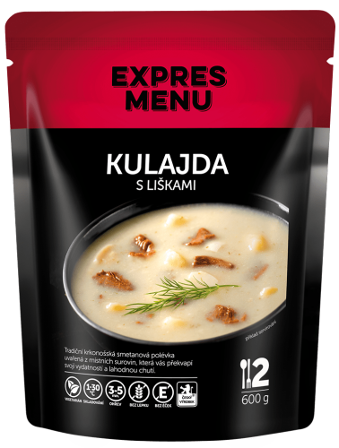 Expres menu Polévka kulajda s liškami - 2 porce, 600g