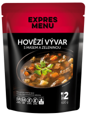 Expres menu Hovězí vývar s masem a se zeleninou 600g