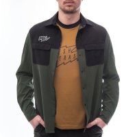 FRESH TRASH MEN´S, Rider long sleeve shirt olive green/black