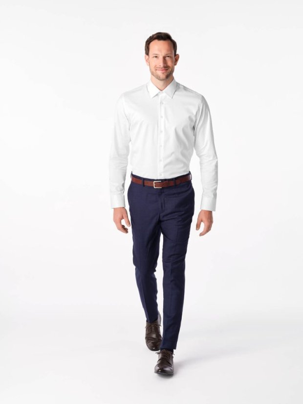 CityZen ACHIM – Pánská elegantní košile, bílá, slim fit