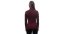 Sensor Merino Upper dámská mikina, krátký zip, Port red