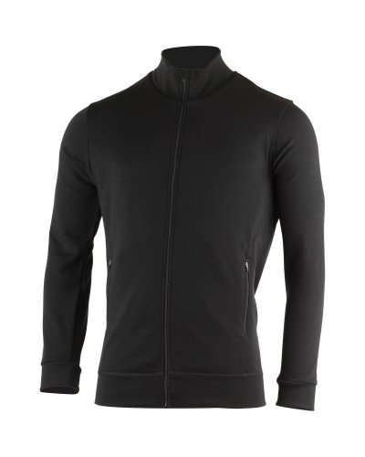 Lasting THERM pánska merino mikina, čierna