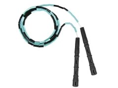 Švihej športové švihadlo Katana Rope korálkové, korálky čierna/mint, rukoväť čierna