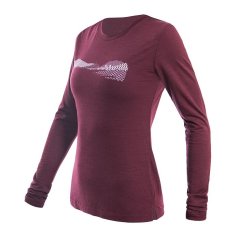 Sensor Merino Air PT Hills Dámské triko dlouhý rukáv port red
