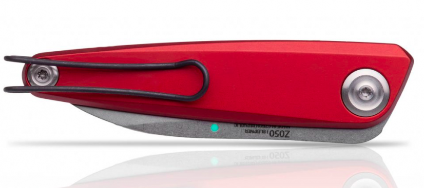 ANV Knives zavírací cestovatelský bezpojistkový nůž Z050 , DLC, červený dural