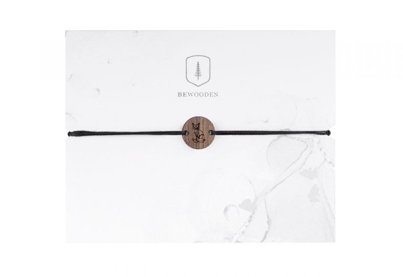 BeWooden náramek Sedící liška