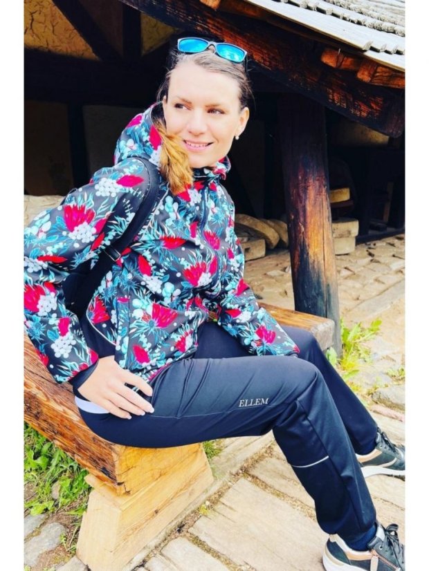 ELLEM Outdoor EBENA LADY dámské softshellové kalhoty, černé