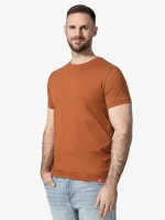 CityZen Davos pánské tričko slim fit skořicové