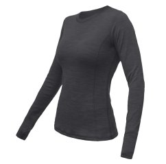 Sensor Merino Bold dámské tričko s dlouhým rukávem anthracite grey