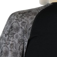 Sensor Merino Impress pánské tričko dlouhý rukáv černá/skulls