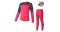 Sensor Merino Impress set dětský triko dl.rukáv + spodky Magenta/floral