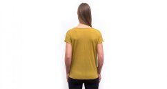 Sensor Merino Air Traveller dámské tričko krátký rukáv Mustard