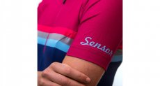 Sensor Tour stripes dámský dres krátký rukáv lilla