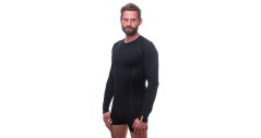 Sensor Merino Active pánske tričko s dlhým rukávom, Čierna